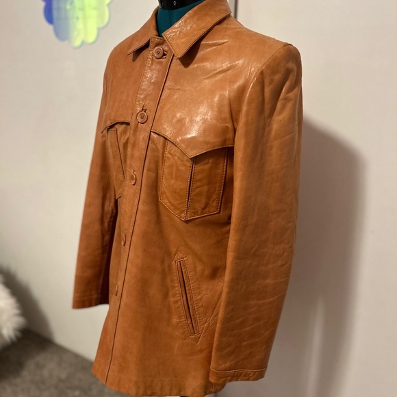 Wilsons Suede and Leather Vintage Leather Coat - Picture 1 of 7